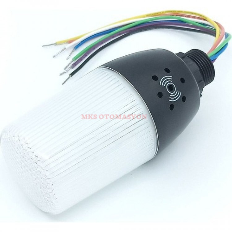 Emas - IF Serisi Çok Renkli 24V DC Buzzerlı Sabit Tepe Lambası