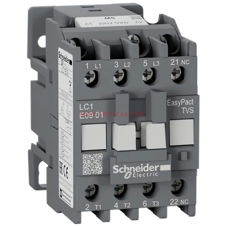Schneider Electric - EasyPact TVS 9 Amper 4kW 220V AC 1NC Kontaktör