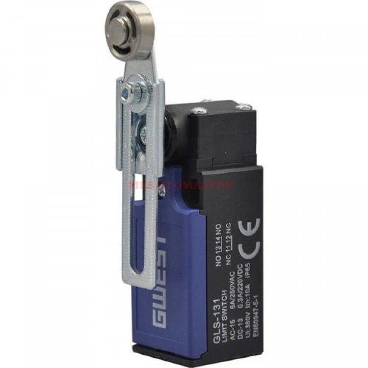 Gwest - Çift Yönlü Metal Makaralı Limit Siviç - Ayarlanabilir Kollu