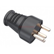 BK1-2504-4011 Bemis - Kauçuk Düz Fiş 3/25 Amper 380V-450V