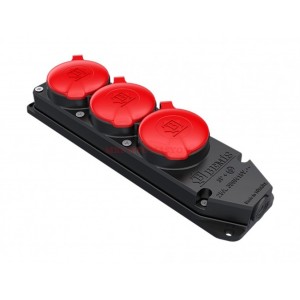 BK6-2504-4615 Bemis - Üçlü Grıp Priz 3/25 Amper 380V-450V