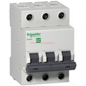 Schneider Electric - Easy9 3 Kutuplu 25 Amper - C Eğrisi 4,5kA Otomatik Sigorta
