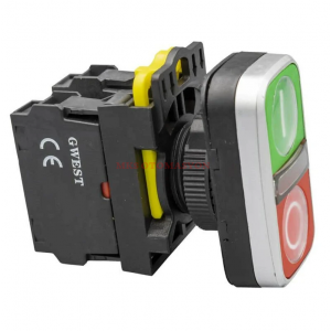 A5-11RD IŞIKLI 220V 1NC 1NO İKİZ BUTON