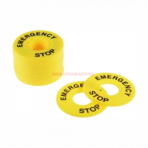 FD/60 ACİL STOP ETİKETİ PLASTİK GWEST