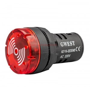 22DS-MS 220V 22mm Sesli Led Flaşör İkazlı Buzzer
