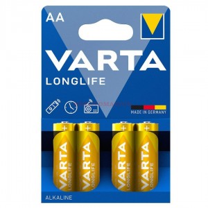 Varta Longlife  Uzun Ömürlü Alkalin AA Kalem Pil 4’lü Paket 4106