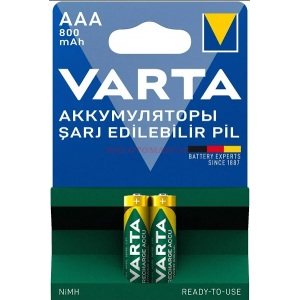 Varta 800mAh AAA Şarj Edilebilir İnce Pil 2li Ambalaj 56703