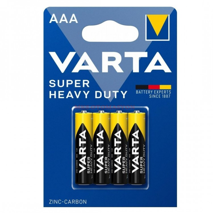 Varta Superlife Manganez AAA İnce Kalem Pil 4'lü Paket
