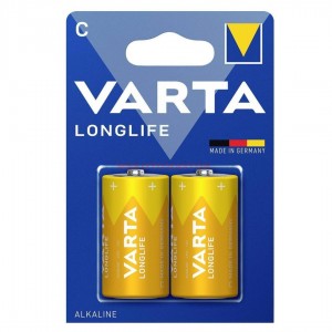 Varta 4114 Longlife Alkalin C Orta Boy Pil 2'li Paket