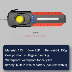 Gold Silver GS-1150 Mıknatıslı Çalışma Tamirci Feneri Şarjlı