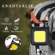 Fonksiyonel 3ü 1 arada Mıknatıslı USB Şarjlı Fener & Anahtarlık & Pratik Kapak Açacak