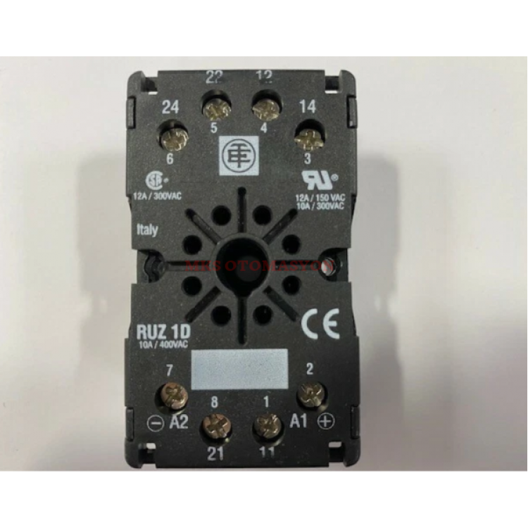 ENDA ATP4-S08-UV-01 Analog Çok Fonksiyonlu Zaman Rölesi + Telemecanique RUZ-1D 8 Pin Soket