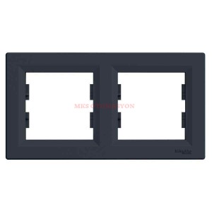 EPH5800271 ASFORA ANTRASİT İKİLİ YATAY ÇERÇEVE