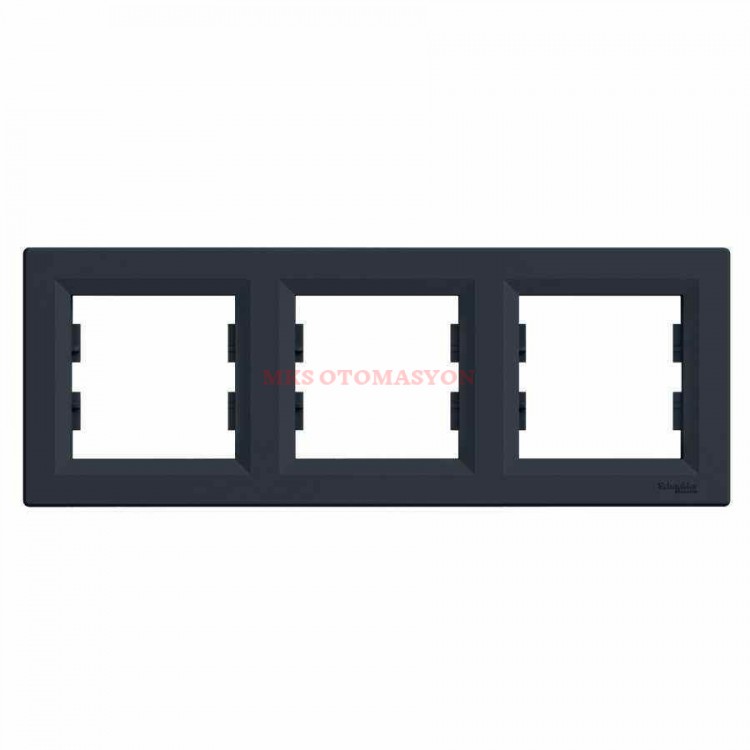 EPH5800371 ASFORA ANTRASİT ÜÇLÜ YATAY ÇERÇEVE