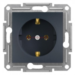 EPH2900171 ASFORA ANTRASİT TOPRAKLI PRİZ ÇERÇEVESİZ