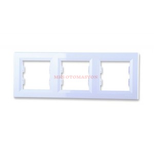 Asfora Üçlü Çerçeve Beyaz EPH5800321