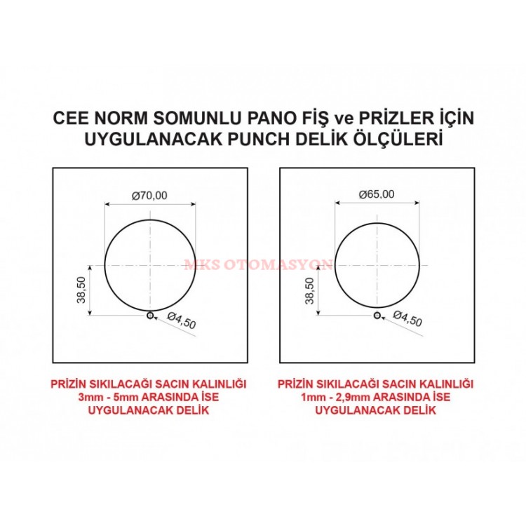BC1-3505-2440 Somunlu Priz  Bemis