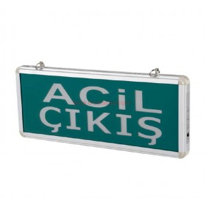 CT-9176 Üç Saat Akülü Ledli Acil Çıkış Exit Armatürü Cata