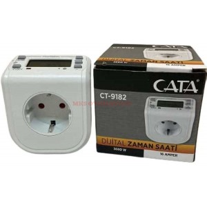 Cata CT-9182 Zaman Ayarlı Dijital Saatli Priz