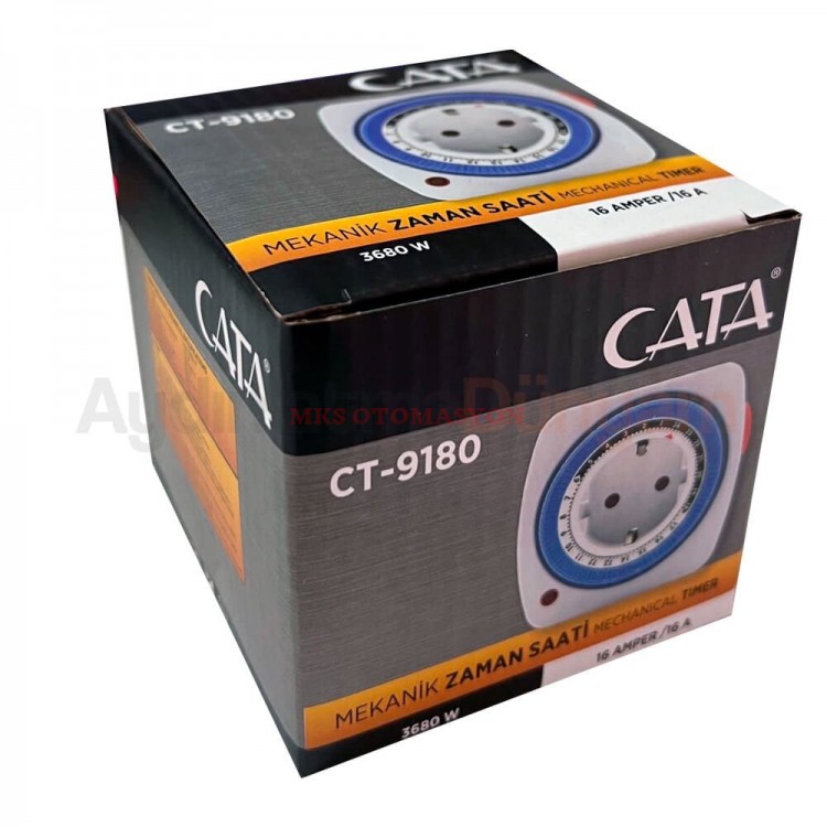 Cata CT-9180 3680W Zaman Ayarlı Mekanik Priz