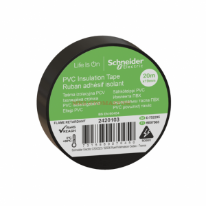 Schneider 2420103 19mmx20m Siyah Elektrik İzole Bant