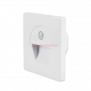 Cata Ct-5170 Beyaz Kasa 1w Sensörlü Ledli Koridor Armatürü Beyaz