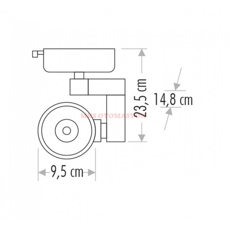 CATA CT 5333 Ledli Ray Spot 30W Beyaz Kasa 6400k Beyaz Işık