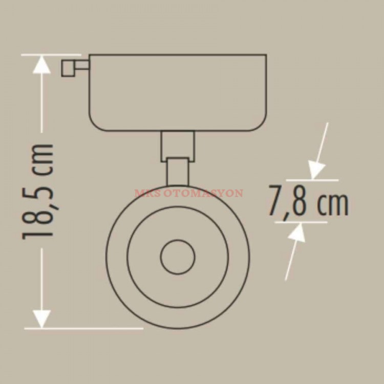Cata 10 Watt Led Ray Spot 3000K Sarı Işık CT-5310