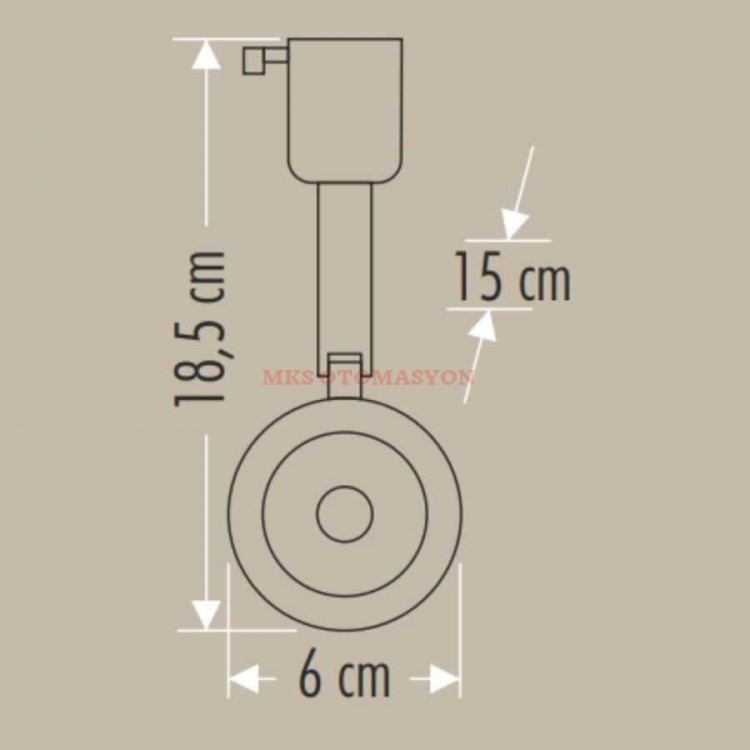 Cata CT-5338 25w Hermes Ray Spot Armatür 3000K Gün Işığı