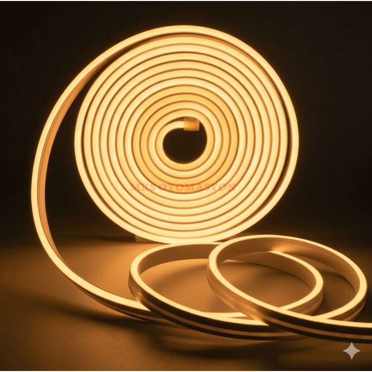 Inoled 12V DC Amber Kehribar Şerit Neon LED - 5 Metre - Esnek IP67 Su Geçirmez Dekoratif Aydınlatma Inoled 12V DC Amber Kehribar Şerit Neon LED - 5 Metre - Esnek IP67 Su Geçirmez Dekoratif Aydınlatma