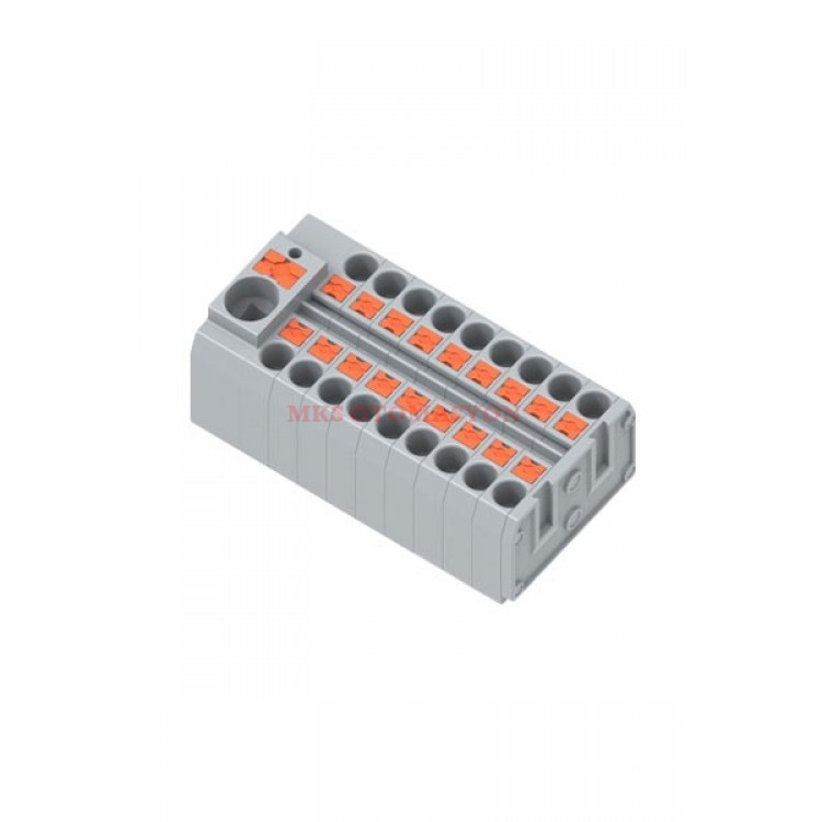 Gwest GW-S 2,5-18 Dağıtım Bloğu - 18 Delikli 2.5mm² Kompakt Dağıtıcı Bara
