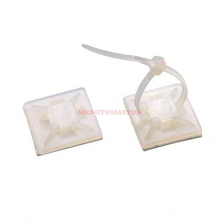 Gwest HW-4A 28x28 mm Beyaz Yapışkanlı Kroşe (100 Adet)