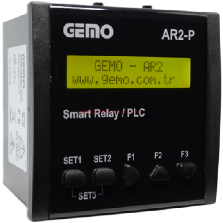 Gemo - AR2-P Panel Tipi "Ladder Logic" ile Programlanabilir Akıllı Röle / PLC