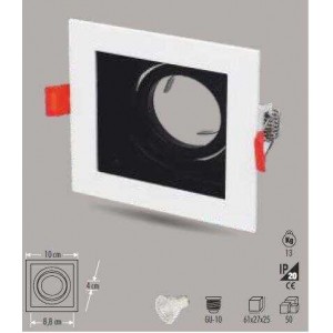 Cata CT-5222 Pars Kare Spot (Beyaz+Siyah Kasa)