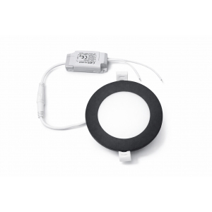 Cata CT-5152 6W Slim Panel LED Armatür - 6400K Beyaz Işık - Siyah Kasa