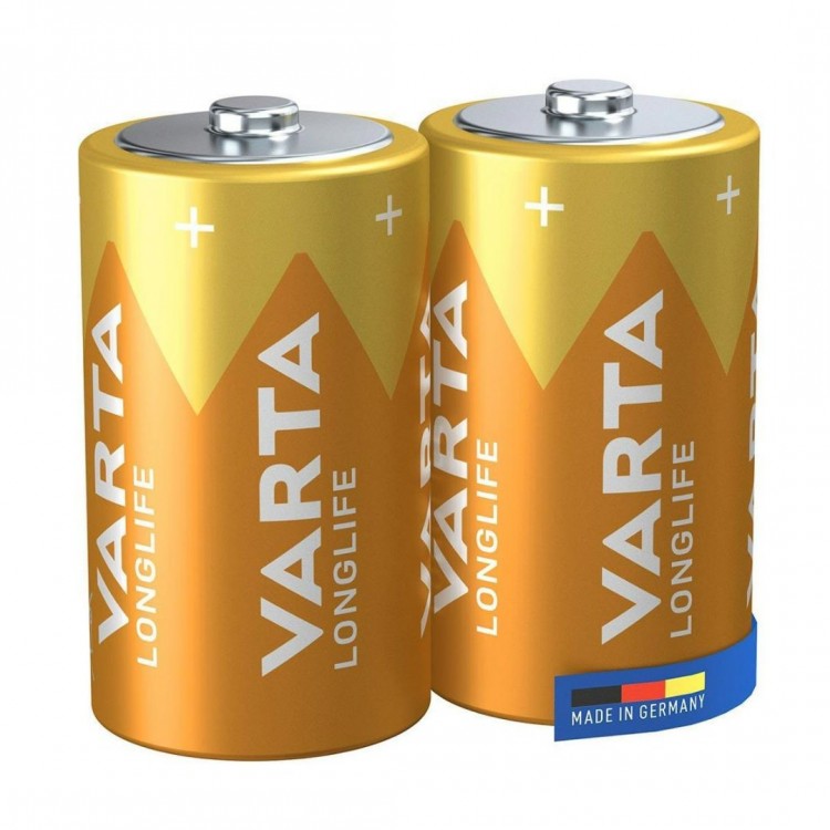 Varta 4120 Longlife Alkalin D Büyük Boy Pil 2'li Paket Varta 4120 Longlife Alkalin D Büyük Boy Pil 2'li Paket