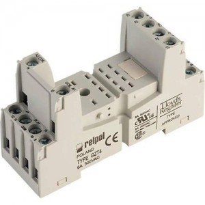 Relpol 4 Kontak Röle Soketi GZT4-Szare