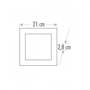 Cata CT-5234 Eco 18W Kare Panel LED Armatür - 3200K Günışığı - 1850 Lümen